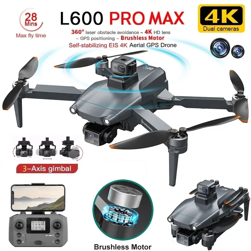 Drone Camera Professional - L600 PRO MAX GPS Drone profesional